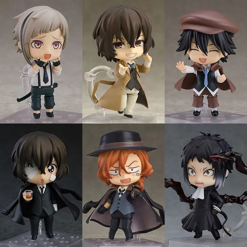 10CM Q-version Bungo Stray Dogs Nendoroid KO Articulated Action Figures Model Kit Desktop Ornament Collectible Toys Statue Gift