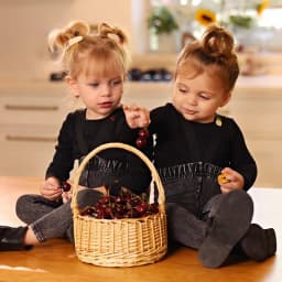 Denim Black Family Matching Set Long Sleeve Children's Clothing - Girl Dress Boys Casual Shirt Baby Rompers with Logo Embroidery