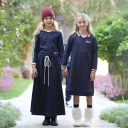 2026 Mali's AW Toddler Boys Girls 2pcs Printed Matching Outfits Girls Dress Kids Sweatshirt Fashion Skirt Children Clothing