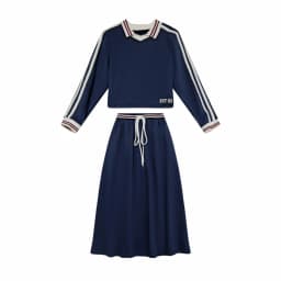 2026 Mali's AW Toddler Boys Girls 2pcs Printed Matching Outfits Girls Dress Kids Sweatshirt Fashion Skirt Children Clothing