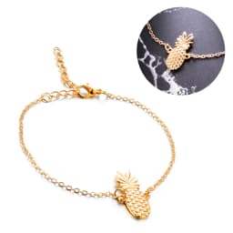 Bohemia 3D Pineapple Anklet Chain Hollow Gold Foot Chain Women Ankle Bracelet Lightweight Beach Style Women Anklet Bracelet