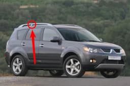 1 Piece Roof Rack Cover For Outlander EX 2007-2012 Rack Board For Airtrek Plastic Dirty Cover No Painting 7661A107