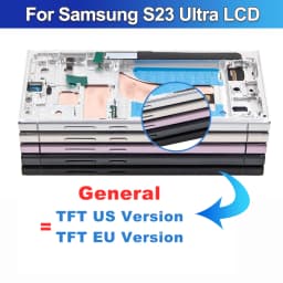 TFT Display For Samsung Galaxy S23 Ultra 5G S918B S918B/DS Display Touch Screen Digitizer with Frame for Samsung S23 Ultra