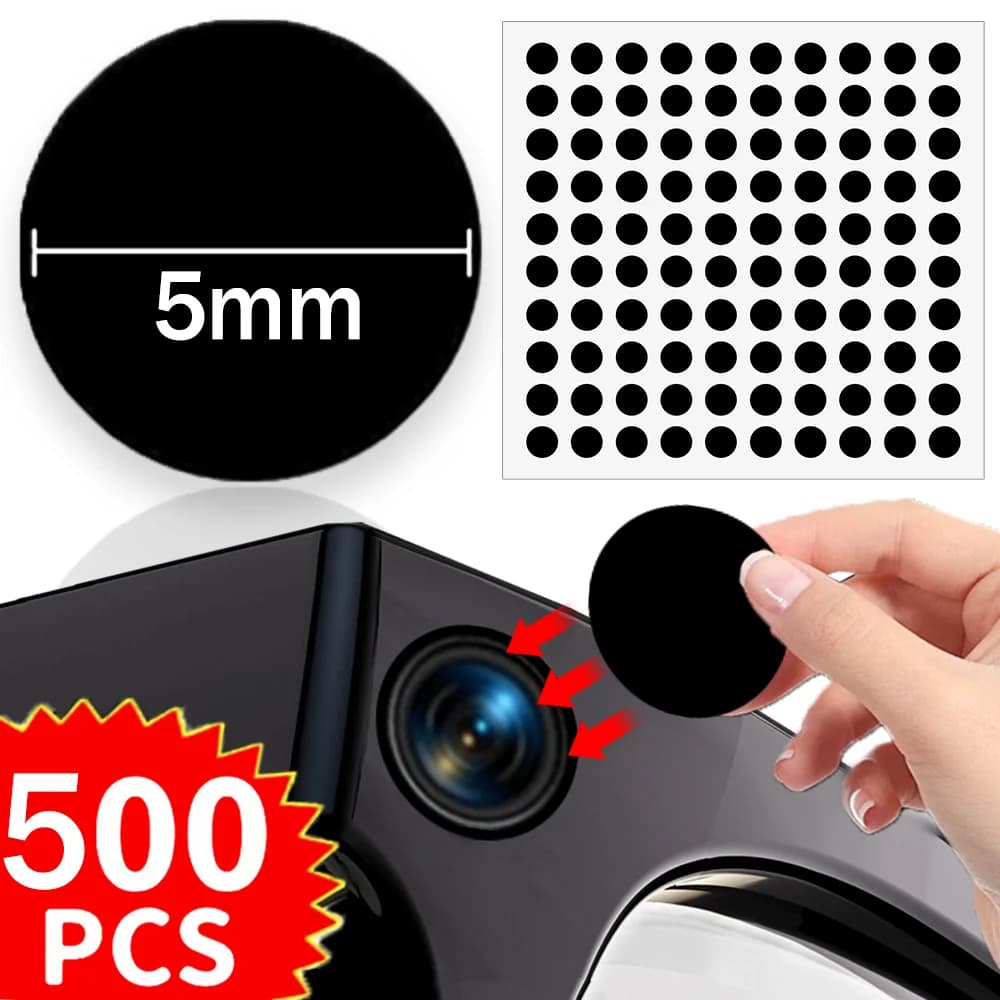 100-500pcs Light Blocking Sheet Stickers for Ray-Ban Meta Smart Glasses LED Cover Blackout Patch 5mm Self Adhesive Shading Dots