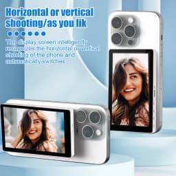 Magnetic Cell Phone Vlog Self Timer Monitor Screen Using Rear Camera Monitor For Live Streaming Creating Content Self-Timer