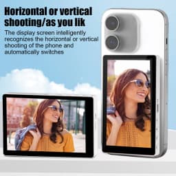 Magnetic Cell Phone Vlog Self Timer Monitor Screen Using Rear Camera Monitor For Live Streaming Creating Content Self-Timer