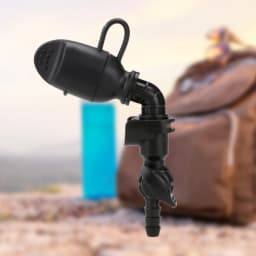 Silicone Hydration Bag Mouthpieces Replacement for 9mm Straight Hydration Pouch Mouth with Dust Cover Black Outdoor Accessory