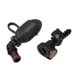 Silicone Hydration Bag Mouthpieces Replacement for 9mm Straight Hydration Pouch Mouth with Dust Cover Black Outdoor Accessory