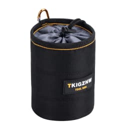 TKIGZNW Tool Pouch Nails Screws Bag with Belt Clip Black