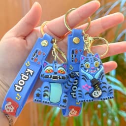 2026 K-pop Idol Group Keychain Rumi Mira Zoey Anime Figure Keyrings PVC Backpack Pendant Birthday Chiritmas Gift Party Favors 키링