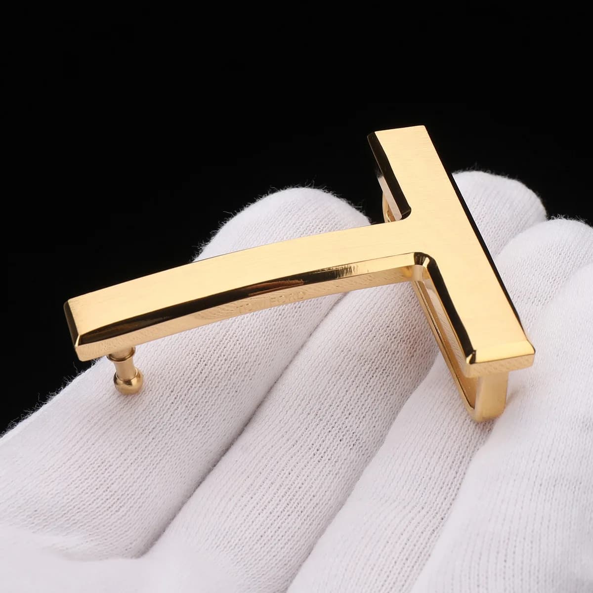 Stainless Steel Belt Buckle Men's Waist T-letter 3840CM Smooth High-end Hanging Head H Leather Belt Buckle Fashion Accessories