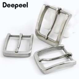 Deepeel 35/40mm Stainless Steel Belt Buckle for 33/38cm Leather Belts Men Jeans Pin Adjust Clasp Waistband Head DIY Accessories