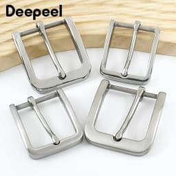Deepeel 35/40mm Stainless Steel Belt Buckle for 33/38cm Leather Belts Men Jeans Pin Adjust Clasp Waistband Head DIY Accessories