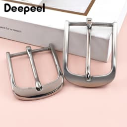 Deepeel 40mm Solid Stainless Steel Belt Buckles Men's Jean Waistband Clasps Suit Pants Pin Buckle DIY Leather Craft Accessories