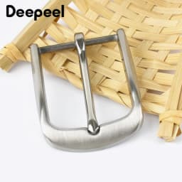 Deepeel 40mm Solid Stainless Steel Belt Buckles Men's Jean Waistband Clasps Suit Pants Pin Buckle DIY Leather Craft Accessories