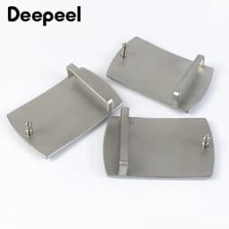 Deepeel 40mm Pure Stainless Steel Belt Buckles Smooth Buckle Canvas Belts for Men Leisure DIY Leather Craft Jeans Accessories