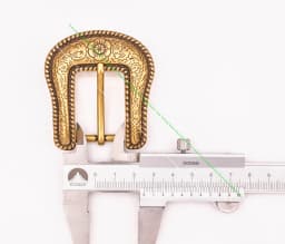 1" Solid Vintage Brass End Bar Pin Buckle 3 Pcs Set Diy Leathercraft Western Flower Rope Engraved Belt Buckle Replacement