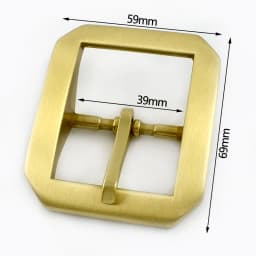40mm Men Pure Copper Pin Buckle Stainless Steel Waistband Clasp Pants Single/Double Pins Belt Hook DIY Leather Craft Accessories
