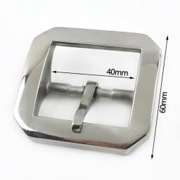 40mm Men Pure Copper Pin Buckle Stainless Steel Waistband Clasp Pants Single/Double Pins Belt Hook DIY Leather Craft Accessories
