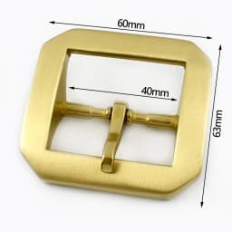 40mm Men Pure Copper Pin Buckle Stainless Steel Waistband Clasp Pants Single/Double Pins Belt Hook DIY Leather Craft Accessories