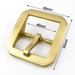Deepeel 40mm Pure Brass Belt Buckles Men Pin Buckle Stainless Steel Belts Head DIY Leather Craft Accessory for 38-39mm Waistband