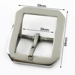 Deepeel 40mm Pure Brass Belt Buckles Men Pin Buckle Stainless Steel Belts Head DIY Leather Craft Accessory for 38-39mm Waistband