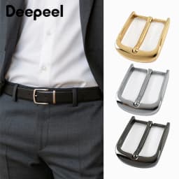 5Pcs 40mm Metal Belt Buckle for 38-39mm Belts Men Jeans Adjust Pin Clasp Man Waistband Head DIY Leather Crafts Accessories