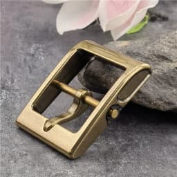 Luxury Carving Solid Brass Belt Buckle For Men Belt Stainless Steel Belt Buckle 40mm DIY Leather Craft Man Buckle Belt BK0002