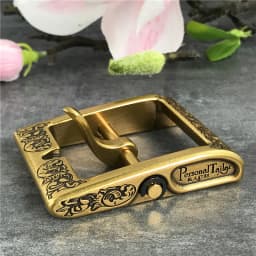 Luxury Carving Solid Brass Belt Buckle For Men Belt Stainless Steel Belt Buckle 40mm DIY Leather Craft Man Buckle Belt BK0002