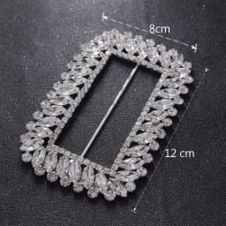 1PC Good Quality Big Size 9cm 10cm 12cm Crystal Rhinestone Buckles for Bridal Dress Women Clothing Belt Decorations Ribbon Knot