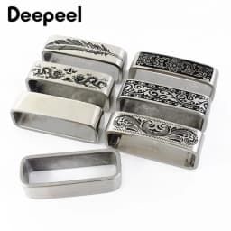 1Pc Deepeel 40mm Belt Loop Stainless Metal Rings for 34-39mm Belts Clasp Jeans Clothes Strap Ring DIY Leather Craft Accessories