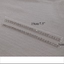 CuiEr 2pcs/lot DIY SS28 Rhinestone Crystal Bikini Women Beachwear Connectors Buckles Chain Clothing Decoration Buckle
