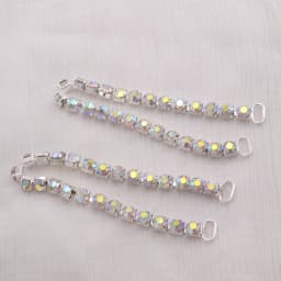 CuiEr 2pcs/lot DIY SS28 Rhinestone Crystal Bikini Women Beachwear Connectors Buckles Chain Clothing Decoration Buckle