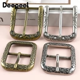 1/2Pcs Deepeel 35/40mm Vintage Metal Bag Belt Buckle Antique Brass Silver Leather Adjust Pin Clasp DIY Webbing Strap Decor Hook
