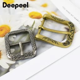 1/2Pcs Deepeel 35/40mm Vintage Metal Bag Belt Buckle Antique Brass Silver Leather Adjust Pin Clasp DIY Webbing Strap Decor Hook
