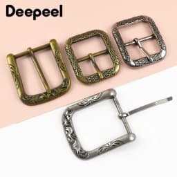 1/2Pcs Deepeel 35/40mm Vintage Metal Bag Belt Buckle Antique Brass Silver Leather Adjust Pin Clasp DIY Webbing Strap Decor Hook