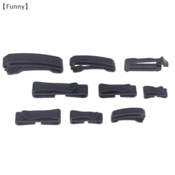 〔Funny〕10 Pcs Plastic Clip Belt Clip Carabiner Belt Clip Black Quick Slip Keeper Buckle End Clip Slider 20-50mm For Backpack