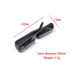 〔Funny〕10 Pcs Plastic Clip Belt Clip Carabiner Belt Clip Black Quick Slip Keeper Buckle End Clip Slider 20-50mm For Backpack