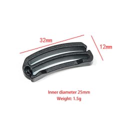〔Funny〕10 Pcs Plastic Clip Belt Clip Carabiner Belt Clip Black Quick Slip Keeper Buckle End Clip Slider 20-50mm For Backpack