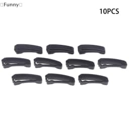 〔Funny〕10 Pcs Plastic Clip Belt Clip Carabiner Belt Clip Black Quick Slip Keeper Buckle End Clip Slider 20-50mm For Backpack