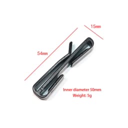 〔Funny〕10 Pcs Plastic Clip Belt Clip Carabiner Belt Clip Black Quick Slip Keeper Buckle End Clip Slider 20-50mm For Backpack