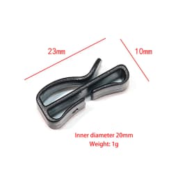 〔Funny〕10 Pcs Plastic Clip Belt Clip Carabiner Belt Clip Black Quick Slip Keeper Buckle End Clip Slider 20-50mm For Backpack