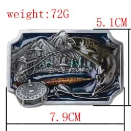 Fishing Belt Buckle I'd Rather Be Fishing Outdoor Leisure