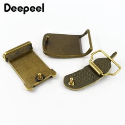 1Pc Deepeel 39/40mm Stainless Steel Pure Brass Belt Buckles for Men's 37-38mm Strap DIY Leather Belts Craft Hardware Accessories