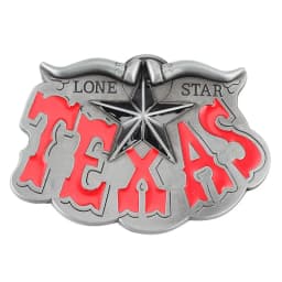 Men Metal Belt Buckle Accessory Western Style Texas Longhorn Cowhide Suitable for 3.8cm Wide Belt Animal Picture Long Star