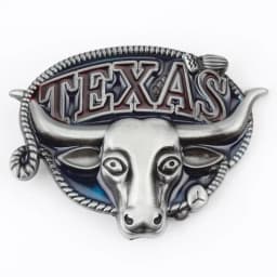 Men Metal Belt Buckle Accessory Western Style Texas Longhorn Cowhide Suitable for 3.8cm Wide Belt Animal Picture Long Star