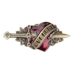 Love Hurts Red Heart Alloy Belt Buckle for Women Fashion Luxury