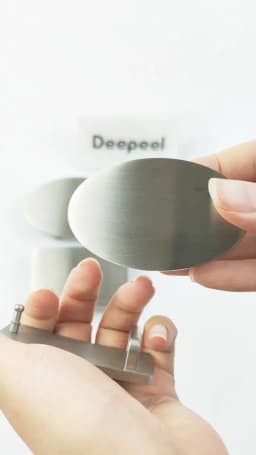 Deepeel 35/40mm Stainless Steel Belt Buckles Metal Smooth Plate Buckle for Men's Waistband Head Pin Automatic Clasp DIY Crafts