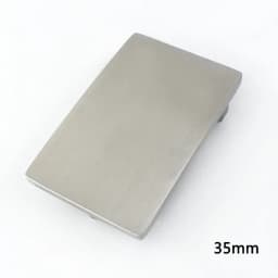 Deepeel 35/40mm Stainless Steel Belt Buckles Metal Smooth Plate Buckle for Men's Waistband Head Pin Automatic Clasp DIY Crafts