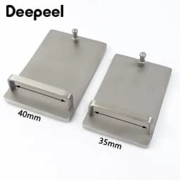 Deepeel 35/40mm Stainless Steel Belt Buckles Metal Smooth Plate Buckle for Men's Waistband Head Pin Automatic Clasp DIY Crafts